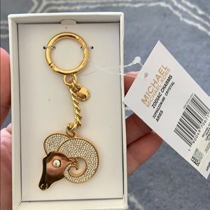 Michael Kors zodiac charms keychain- Aries